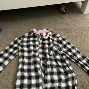Black and white flannel